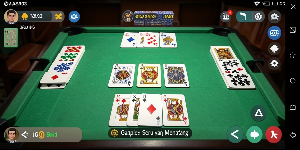 Tampilan gameplay seru dan interaktif Gaple.