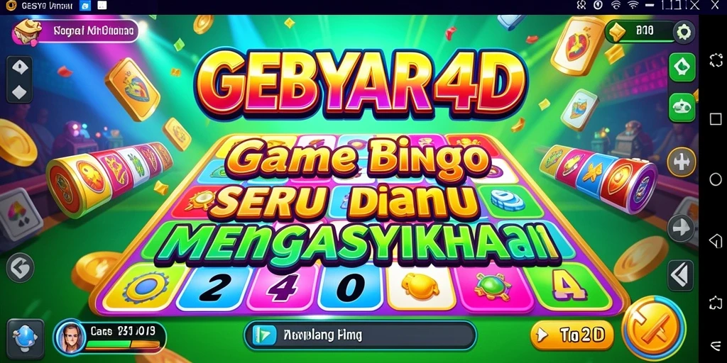 Screenshot utama GEBYAR4D menampilkan gameplay Bingo yang seru dan interaktif.