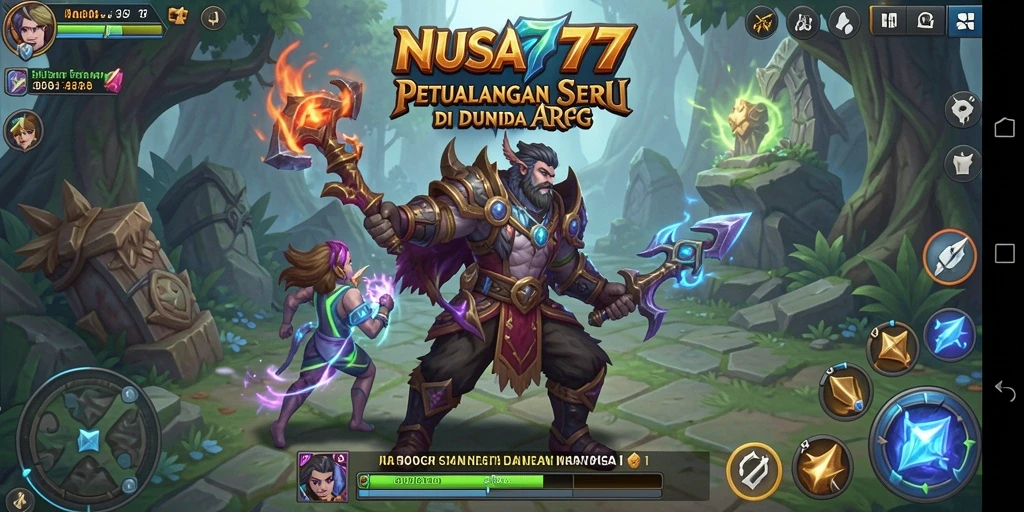 Tampilan menakjubkan dari gameplay NUSA777 di dunia ARPG.