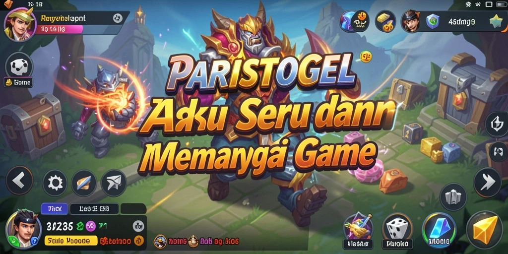 Screenshot menunjukkan gameplay seru dalam PARISTOGEL dengan aksi mendebarkan.