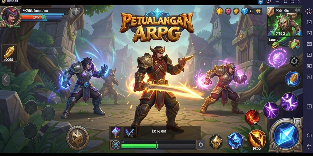 Tampilan gameplay ARPG yang menakjubkan dan aksi seru.