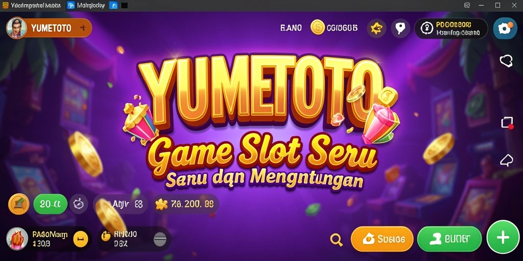 Screenshot gameplay YUMETOTO menunjukkan keseruan permainan slot.